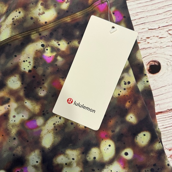 NWT Lululemon Align High-Rise Pant 25" in Soft Focus Splatter Green Multi Sz 10 - Picture 5 of 11